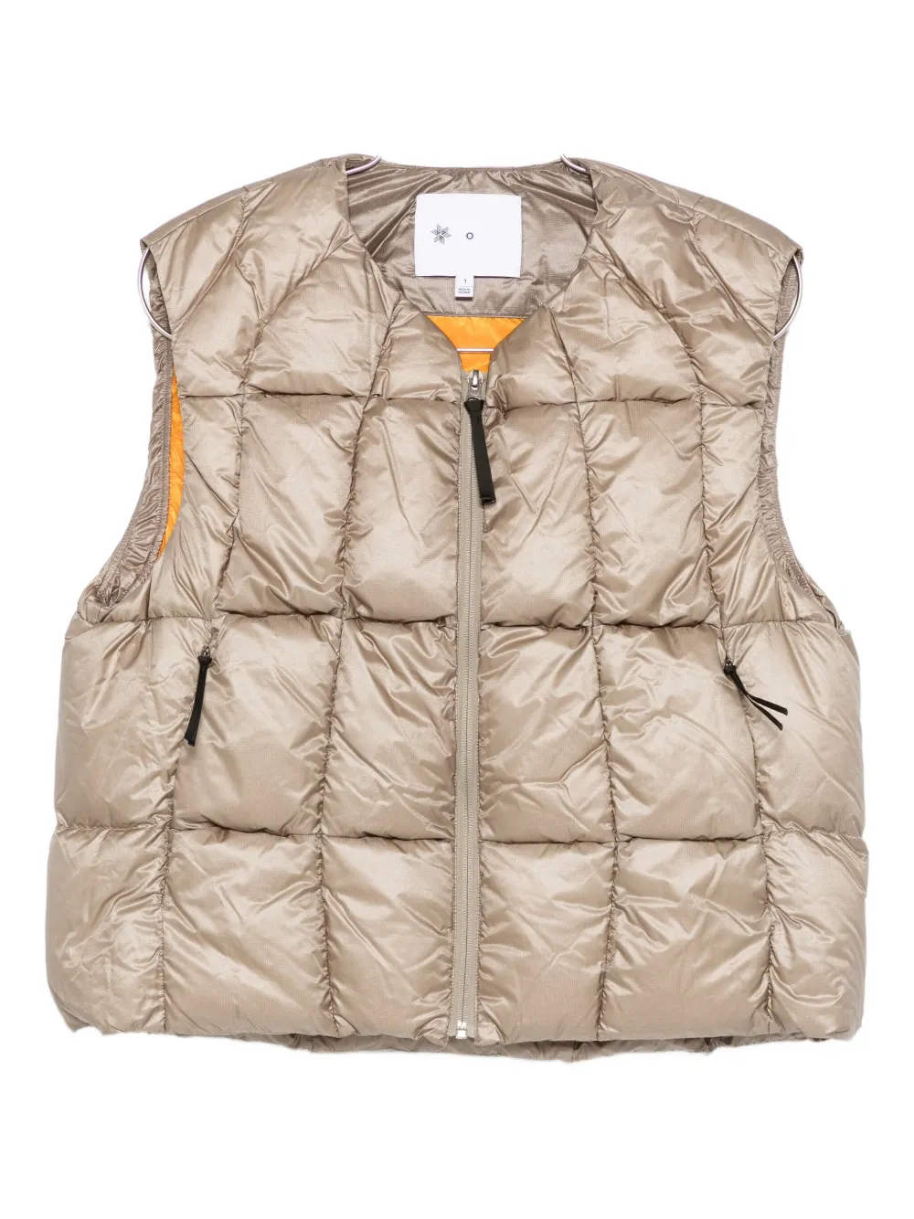 Goldwin 0 quilted performance gilet | Gold | Image 1