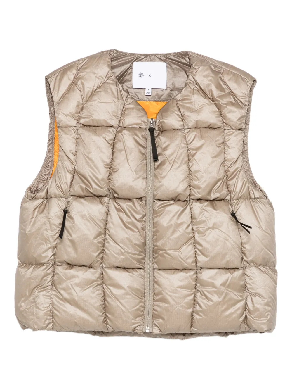 Goldwin 0 quilted performance gilet | Gold | Image 1