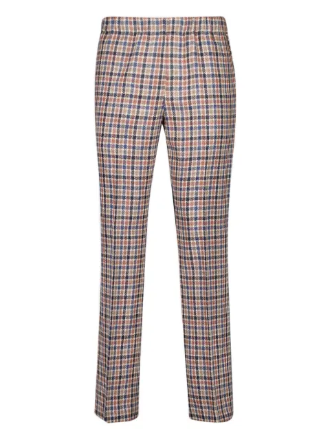 Piacenza Cashmere checked-pattern trousers