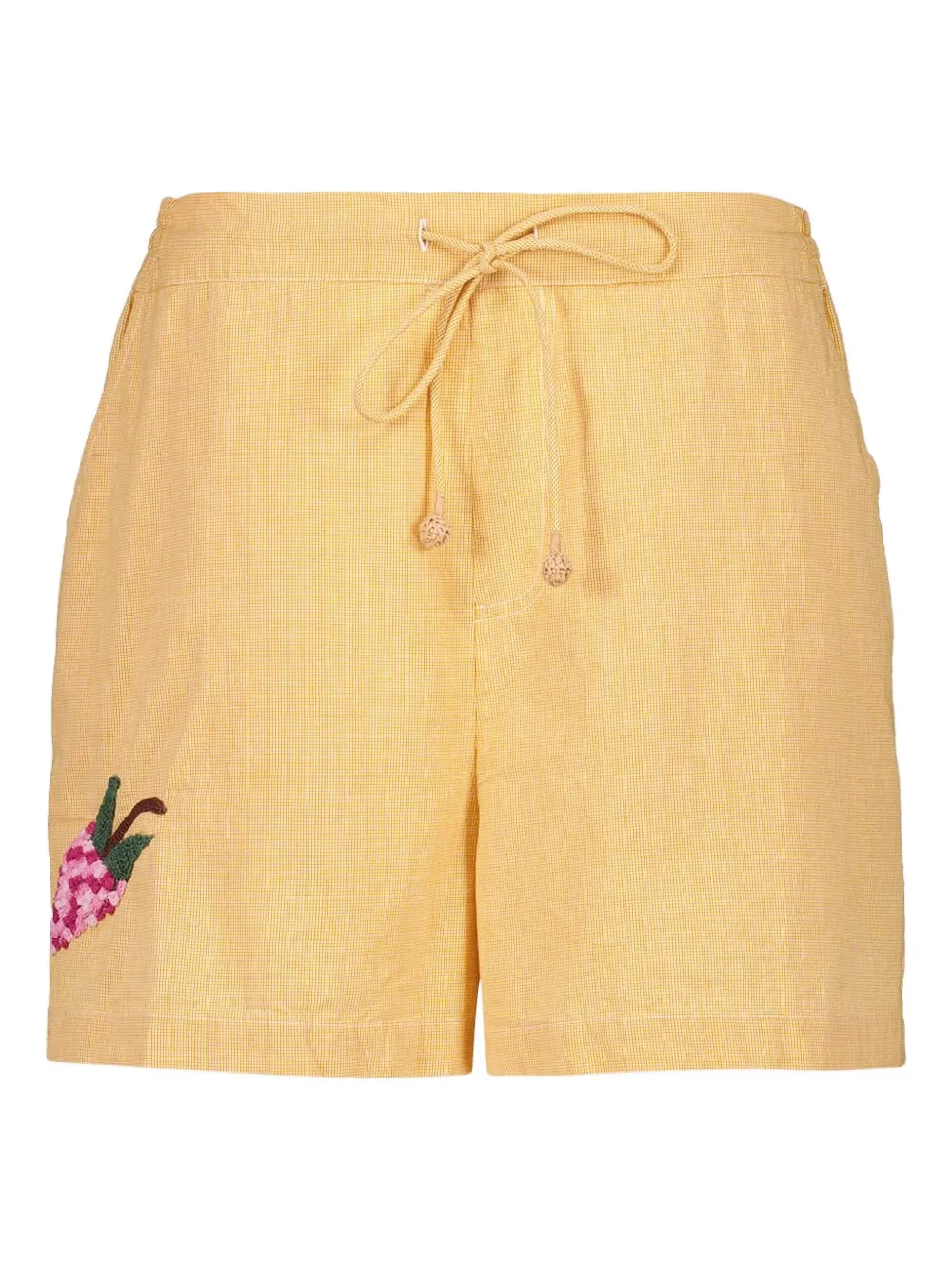 Anab embroidered-fruit drawstring shorts