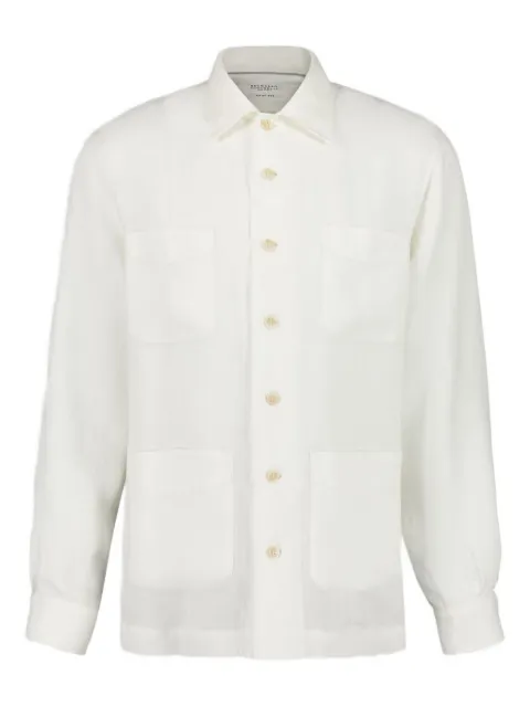 Brunello Cucinelli long-sleeve pocket-detail shirt