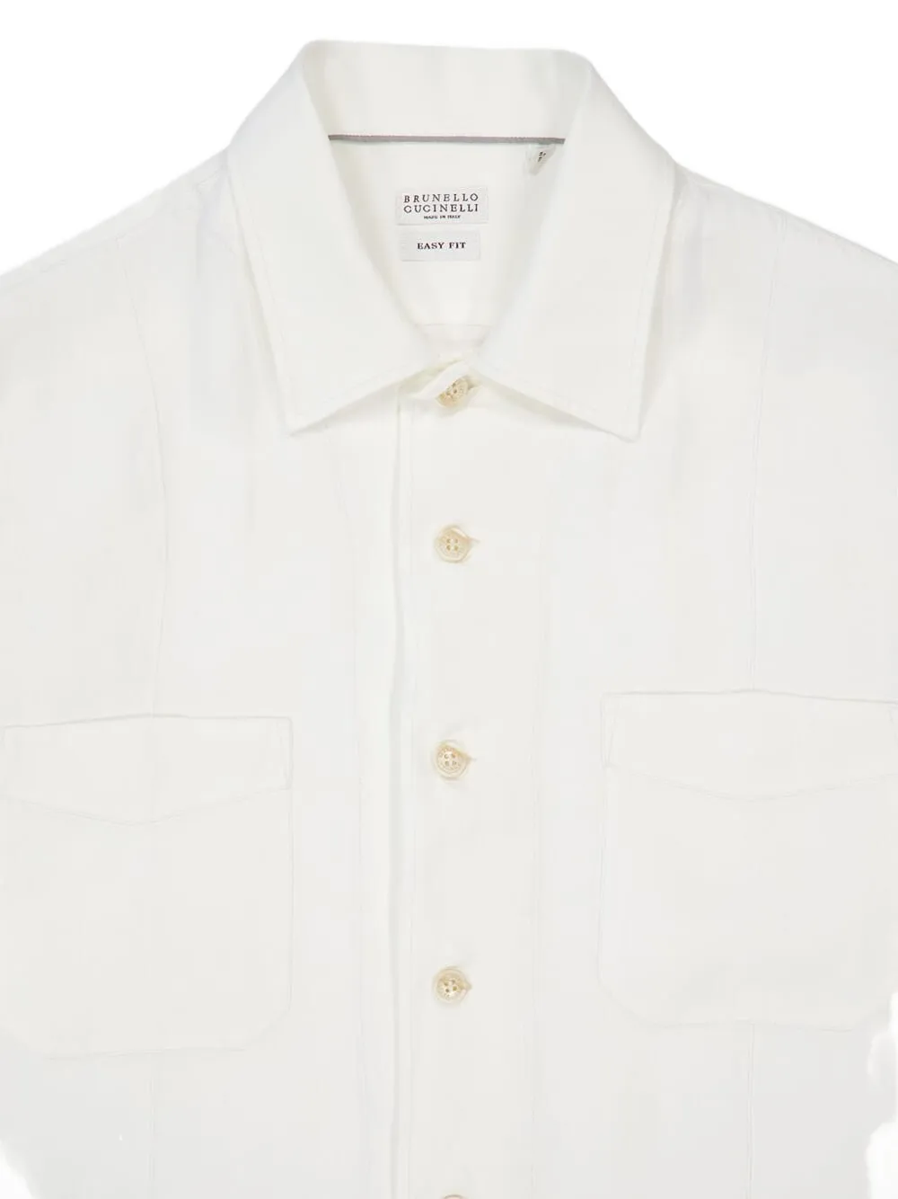 Brunello Cucinelli Overhemd met zakdetail en lange mouwen Wit