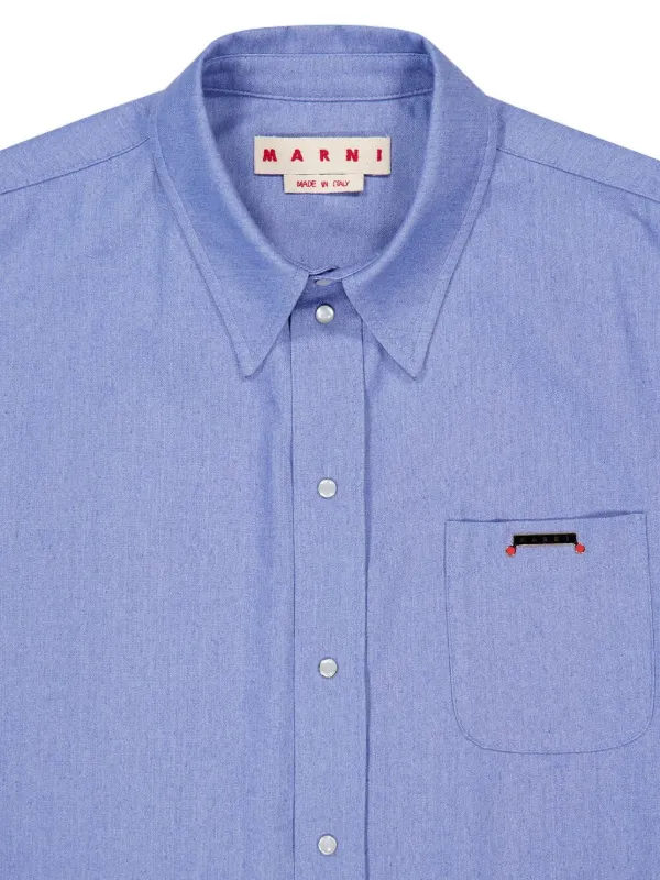 Marni コットン シャツ | ブルー | FARFETCH JP
