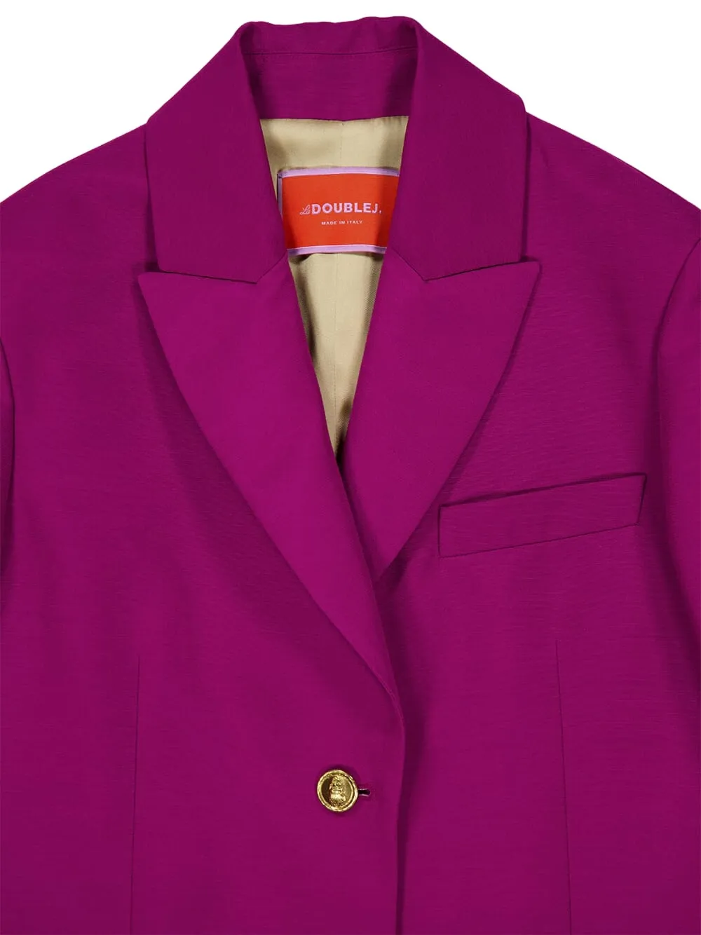 La DoubleJ Blazer met enkele rij knopen Paars