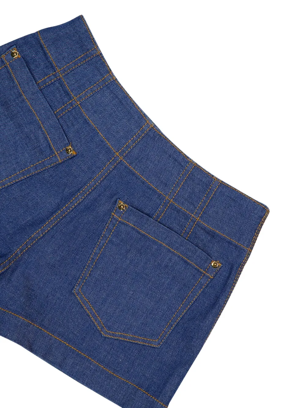 ZIMMERMANN Wylie denim shorts met gevlochten zak Blauw