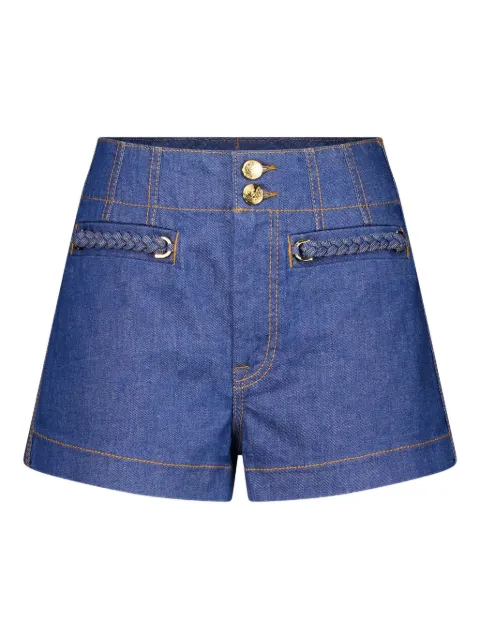 ZIMMERMANN Wylie braided-pocket denim shorts