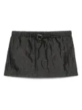 Christopher Esber crushed belted mini skirt - Black