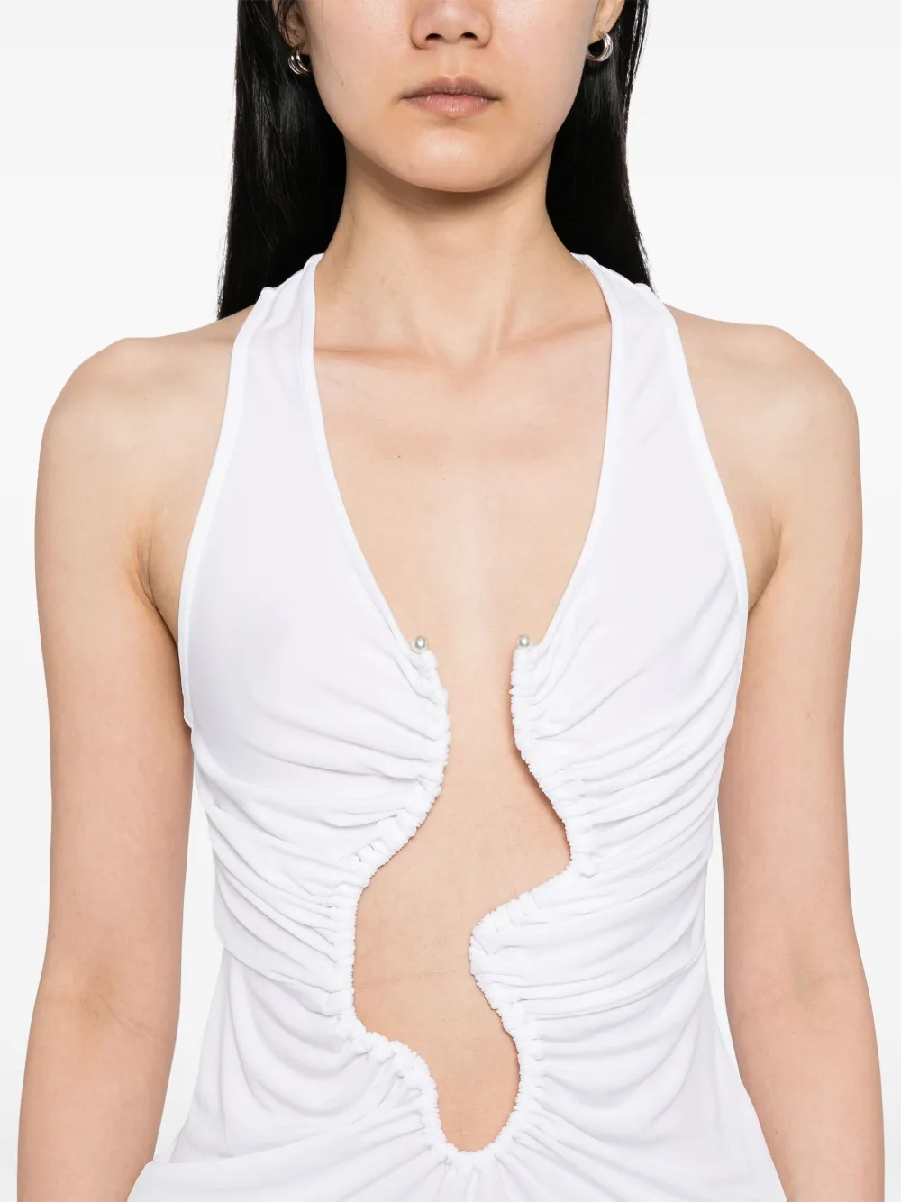 Christopher Esber Salacia Cutout Ruched Tank Top