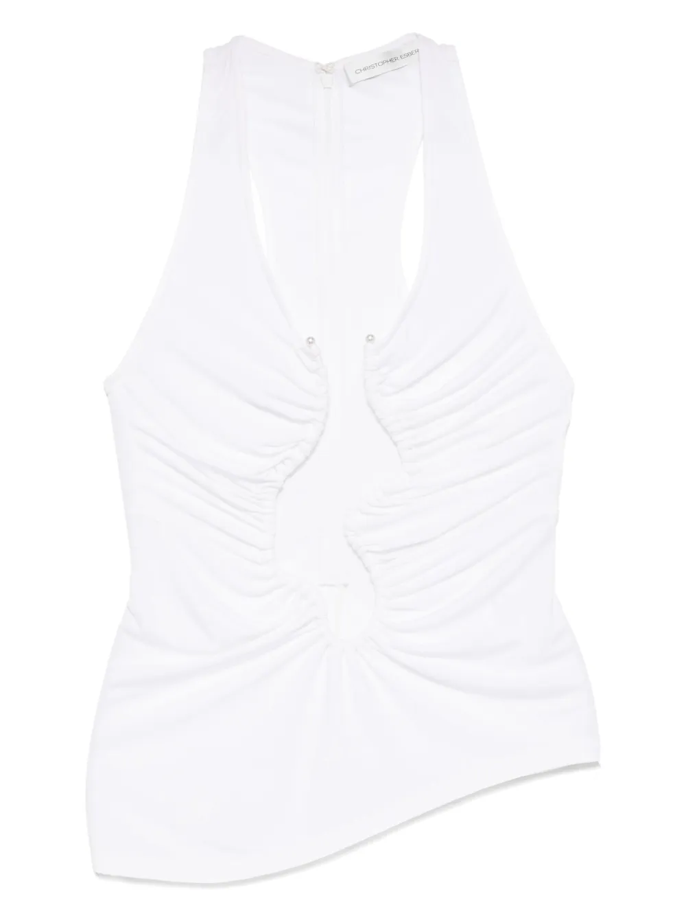 Christopher Esber Salacia ruched tank top | White | Image 1
