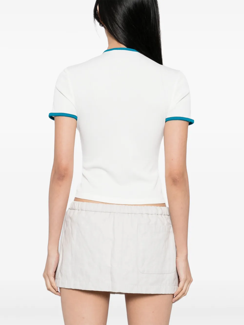Christopher Esber open-twisted bind T-shirt Wit