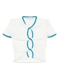 Christopher Esber open-twisted bind T-shirt - White