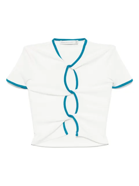 Christopher Esber open-twisted bind T-shirt