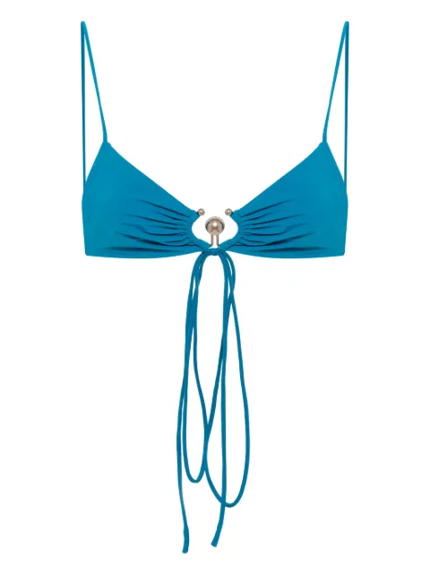 Christopher Esber ruched orbit triangle bikini top