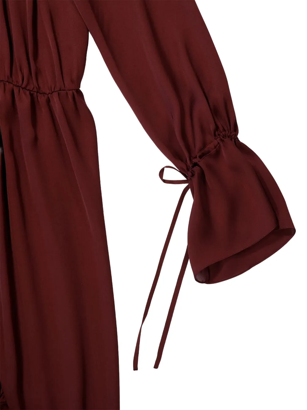 Saint Laurent Zijden jurk Rood