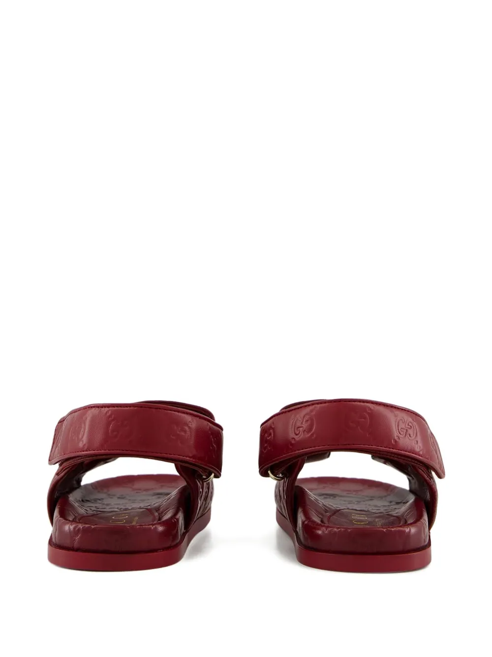 Gucci Double G flat sandals Red
