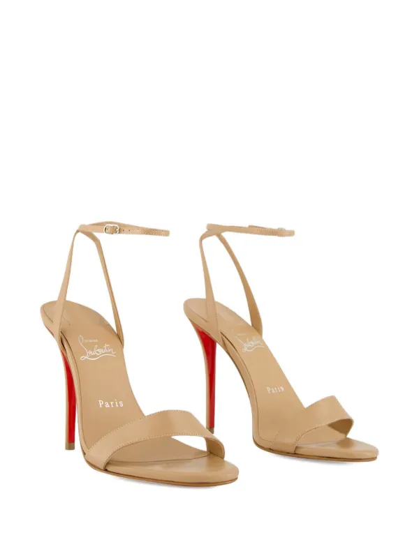 Christian Louboutin Sandália Miss Z De 100mm | Neutro | FARFETCH BR