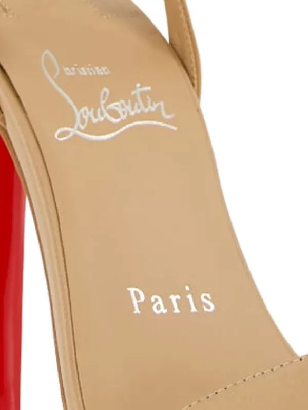 Christian Louboutin Sandália Miss Z De 100mm | Neutro | FARFETCH BR