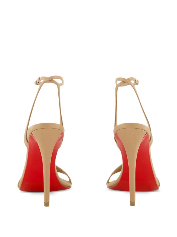 Christian Louboutin 100mm Miss Z Sandals | Neutrals | FARFETCH