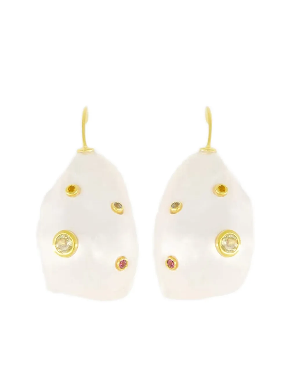 Lizzie Fortunato Eros gemstone earrings - Bianco