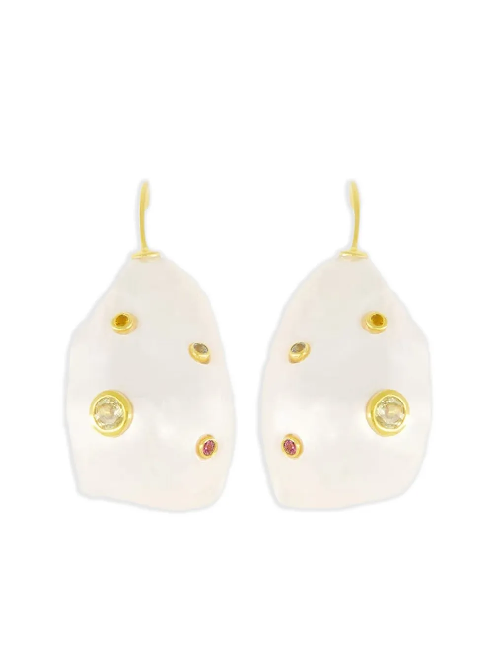 Lizzie Fortunato Eros gemstone earrings - Bianco