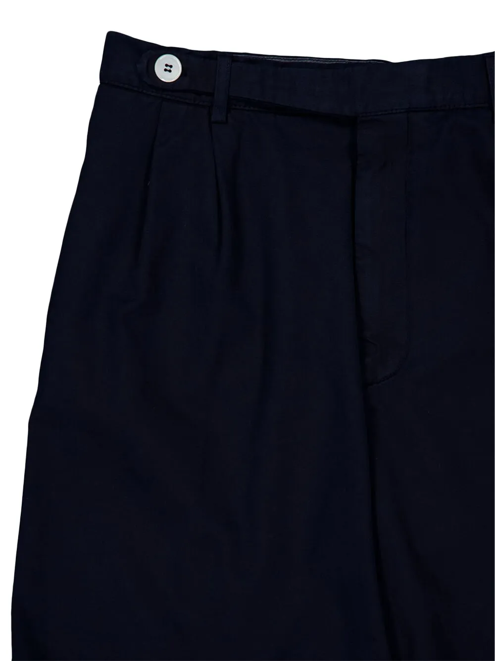 Brunello Cucinelli pleated cotton shorts Blauw