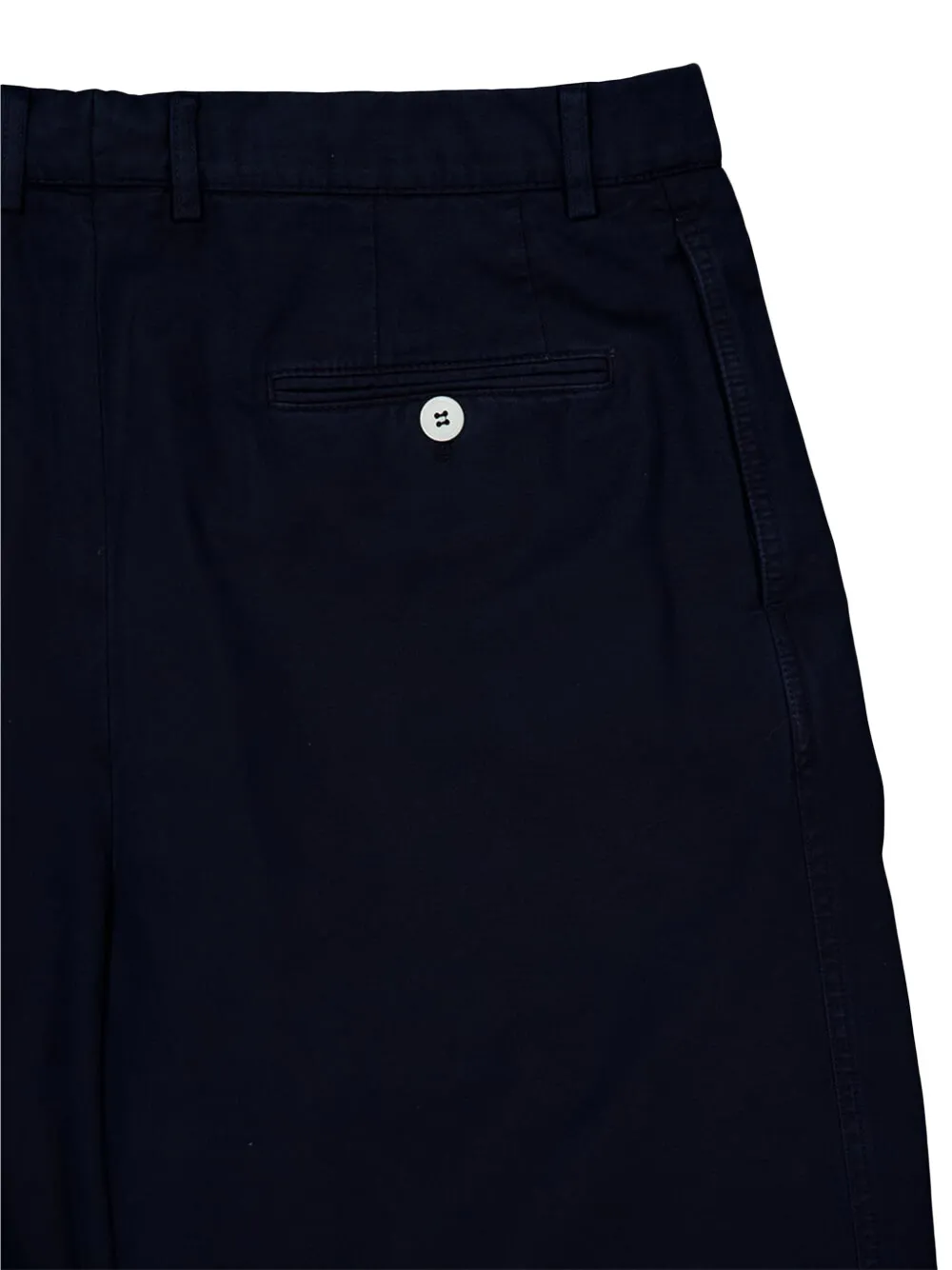 Brunello Cucinelli pleated cotton shorts Blauw