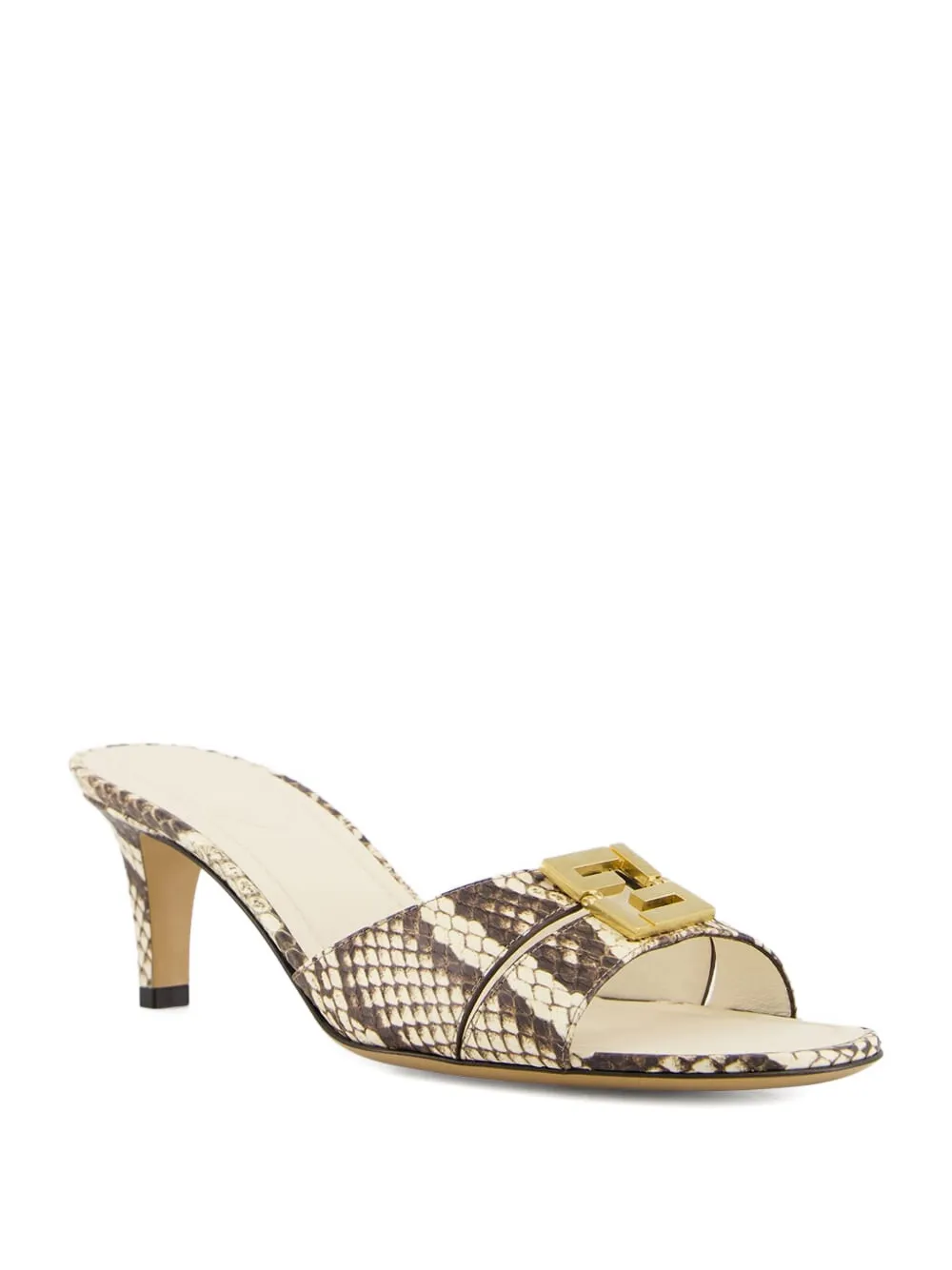 FENDI 55mm Ffold sandals Neutrals