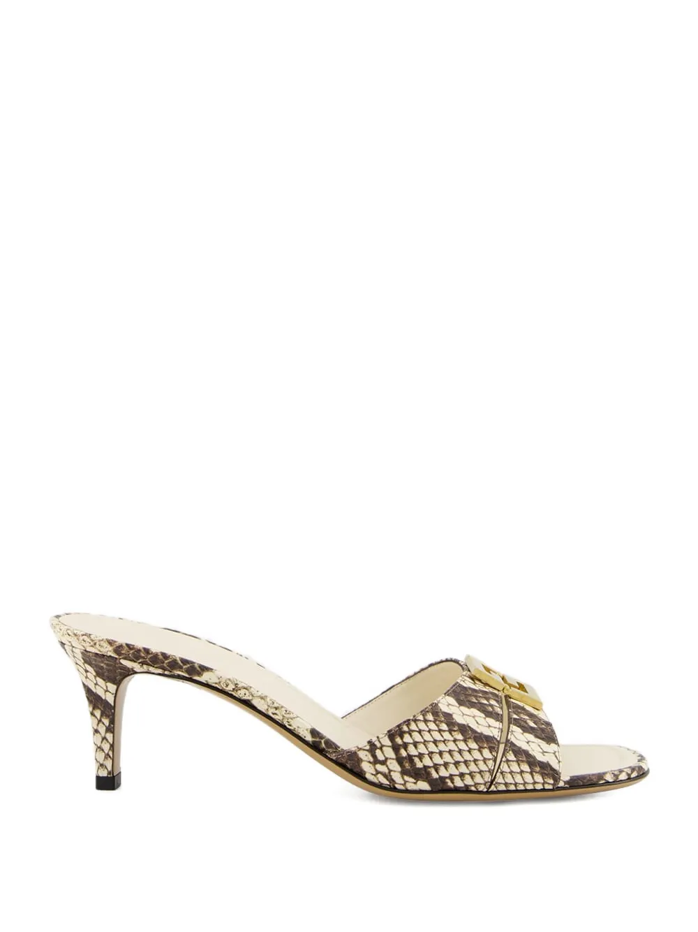 FENDI 55mm Ffold sandals Neutrals
