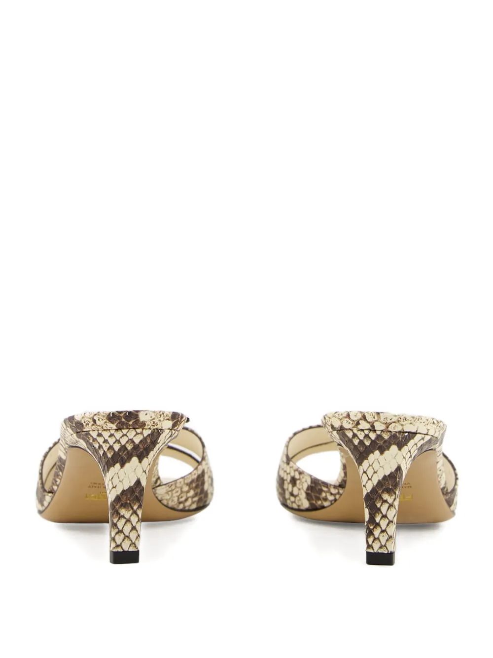 FENDI 55mm Ffold sandals Neutrals