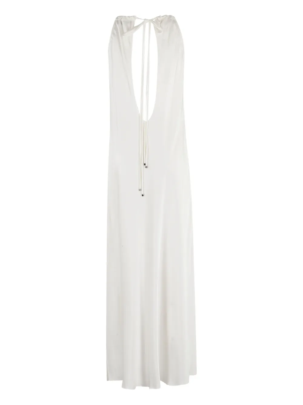 Antonelli satin maxi dress - Wit