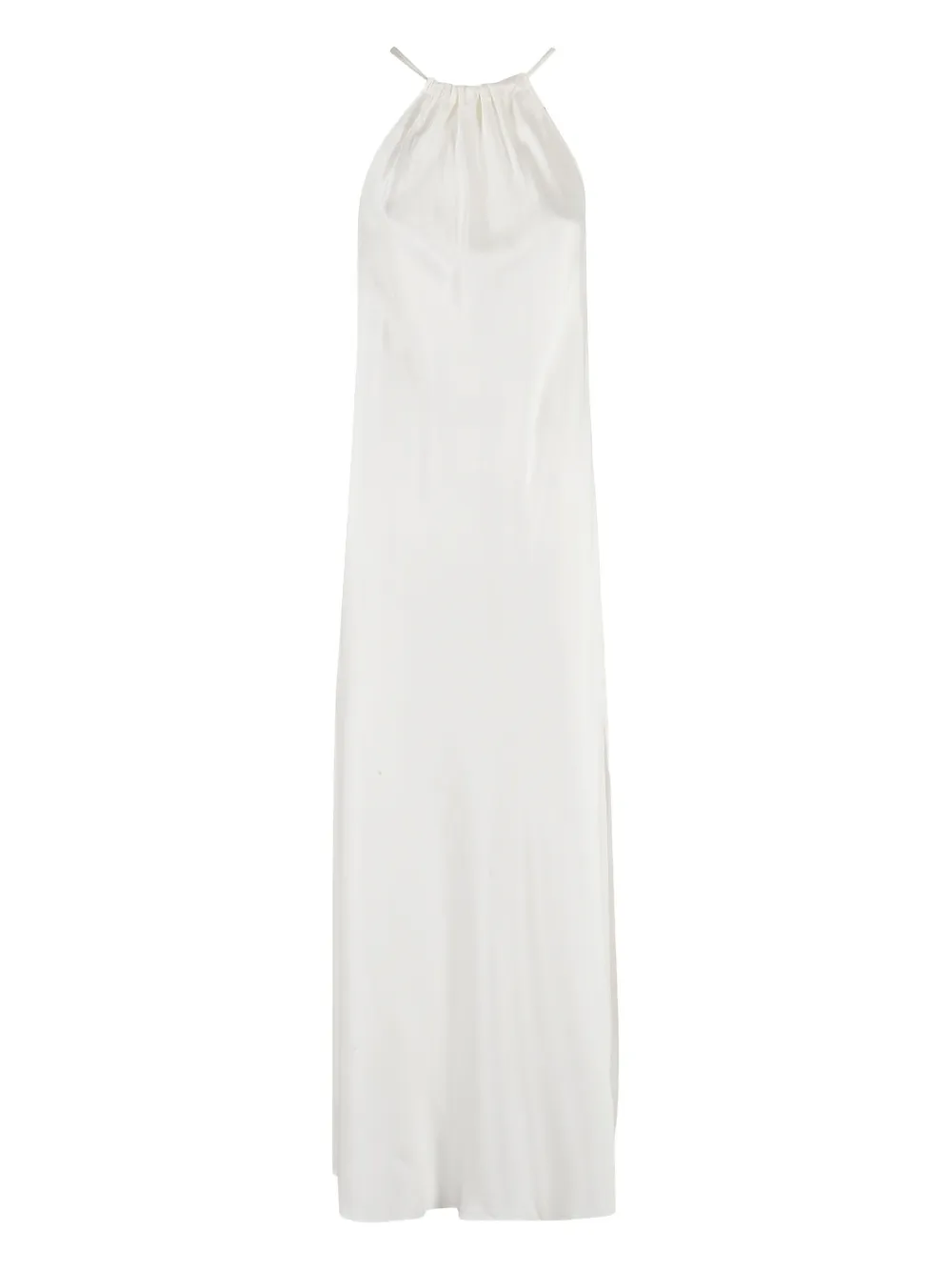 Antonelli robe en satin à coupe longue | blanc | Image 1