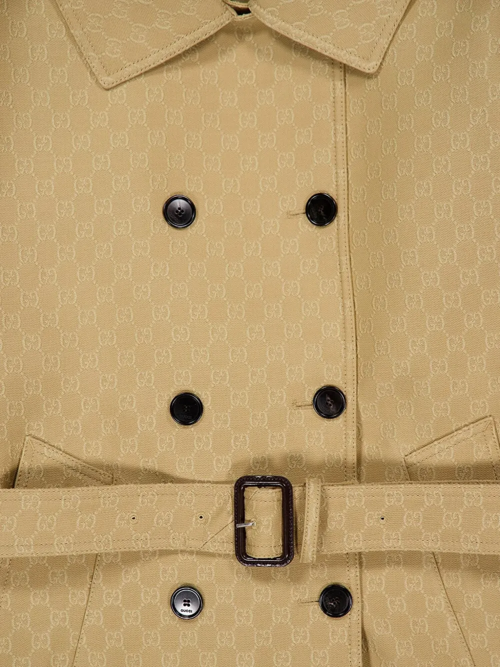 Gucci GG crêpe trenchcoat Beige