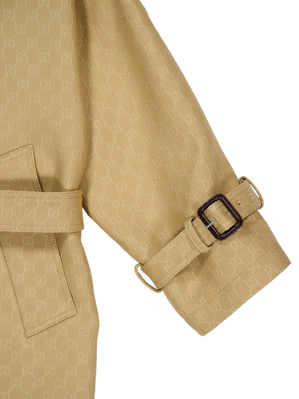Gucci GG crêpe trenchcoat Beige