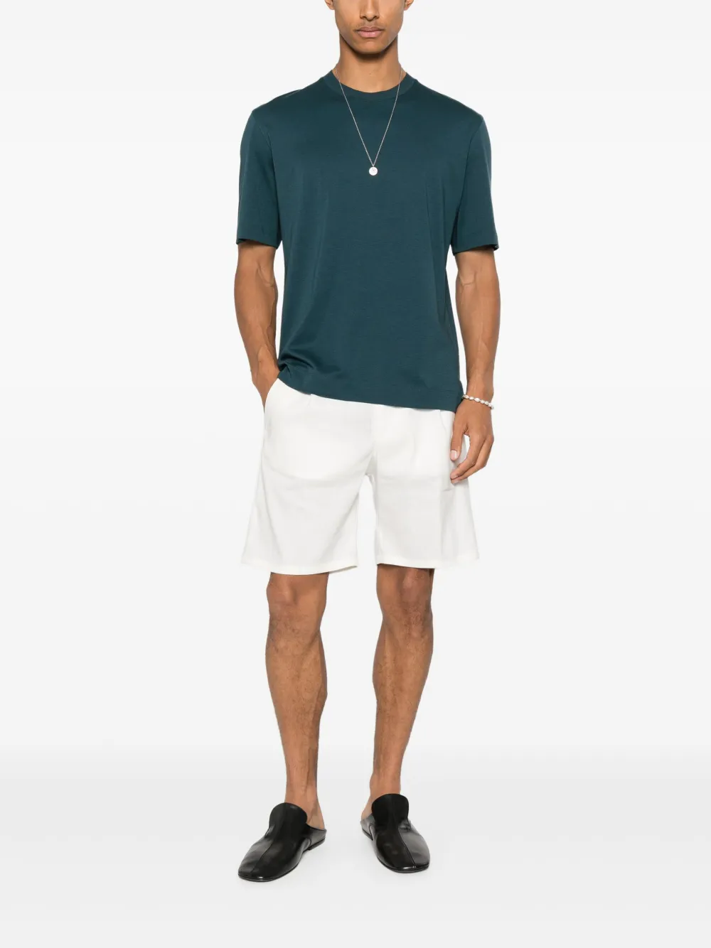 Zegna crew-neck T-shirt - Groen
