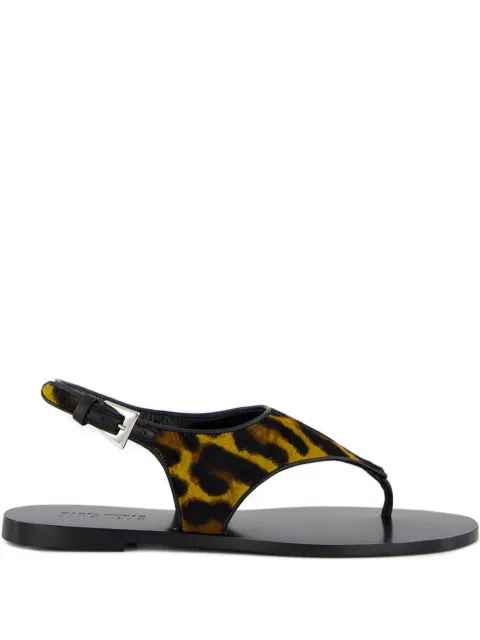 Paris Texas sandalias con estampado de leopardo