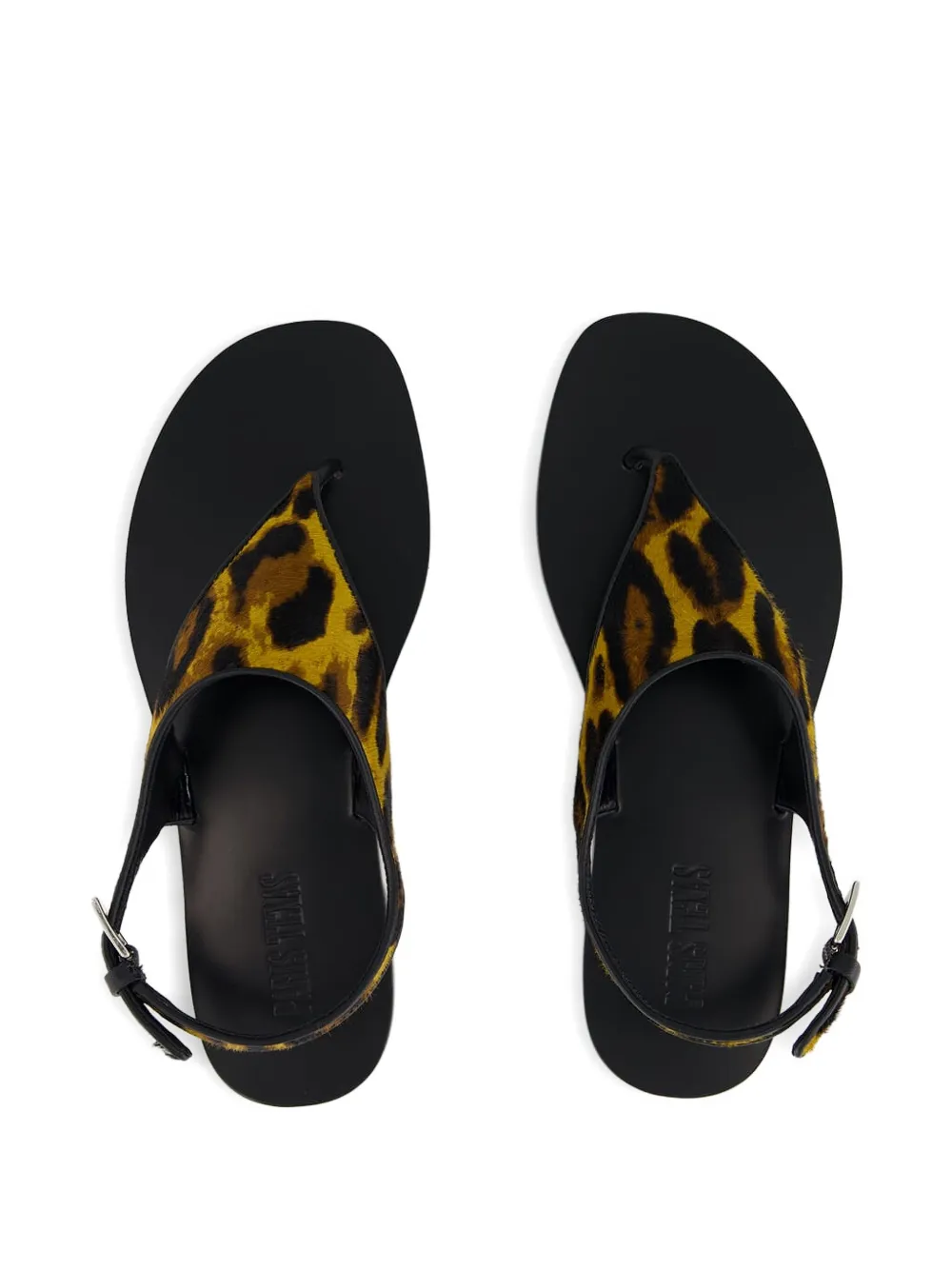 Paris Texas leopard-print flat sandals Brown