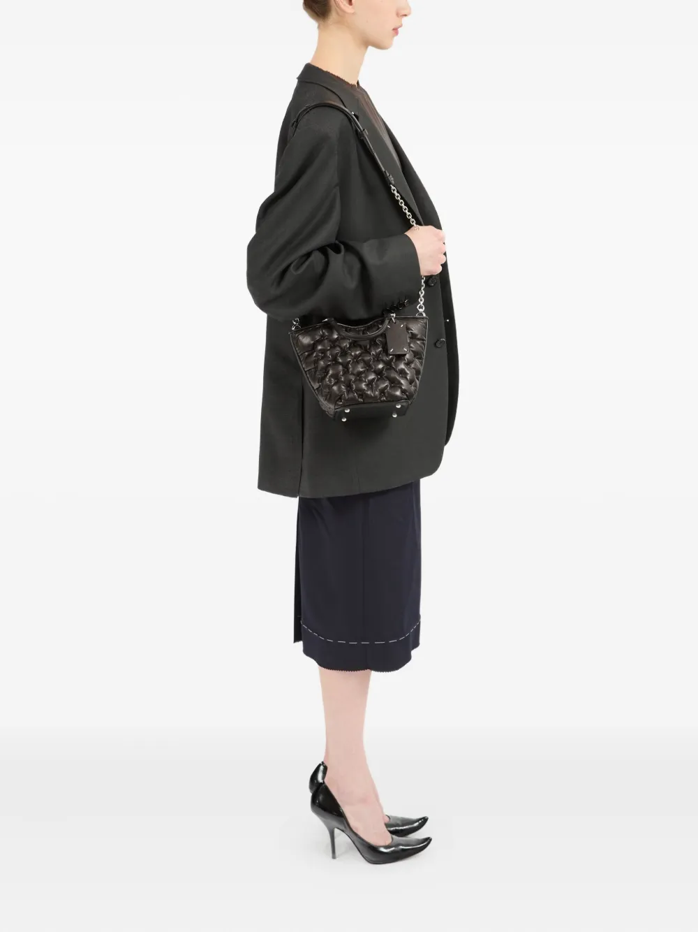 Maison Margiela Glam mini-shopper Zwart