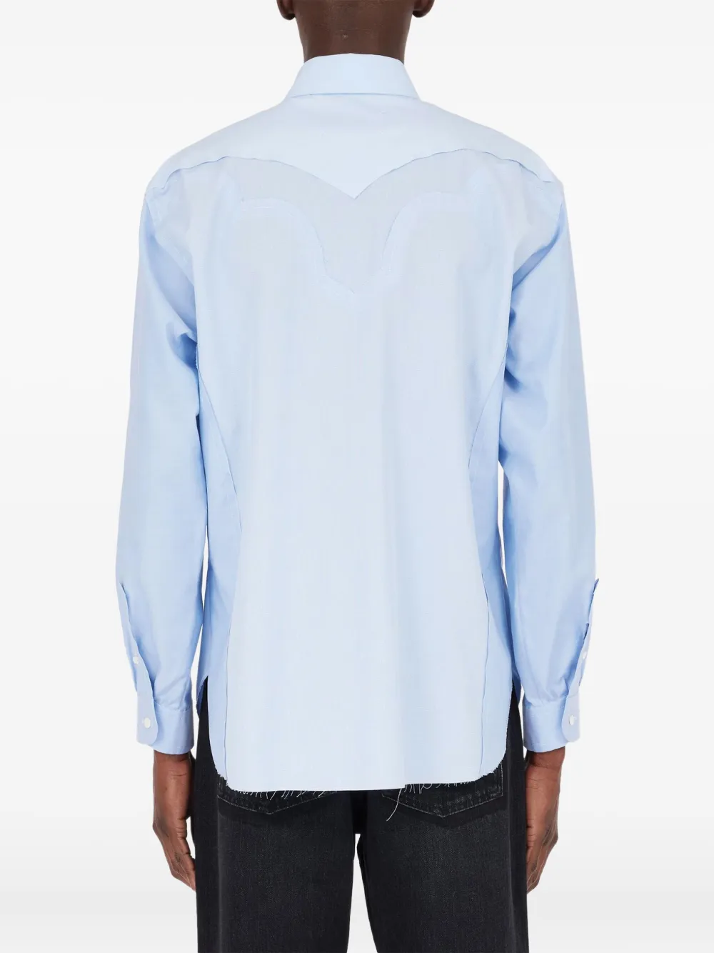 Maison Margiela Overhemd met vlakken Blauw