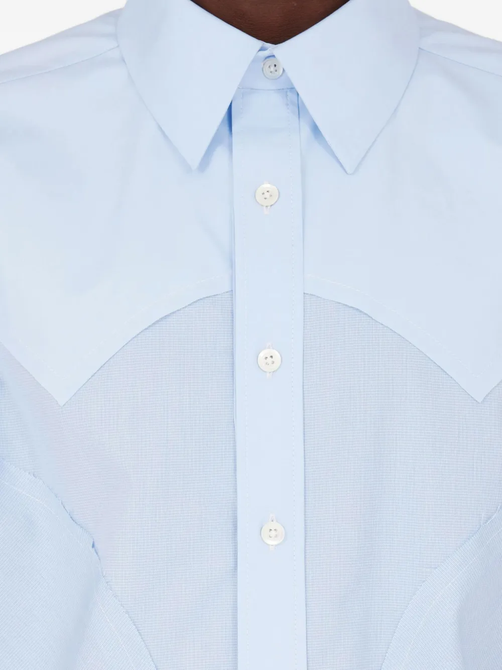 Maison Margiela Overhemd met vlakken Blauw