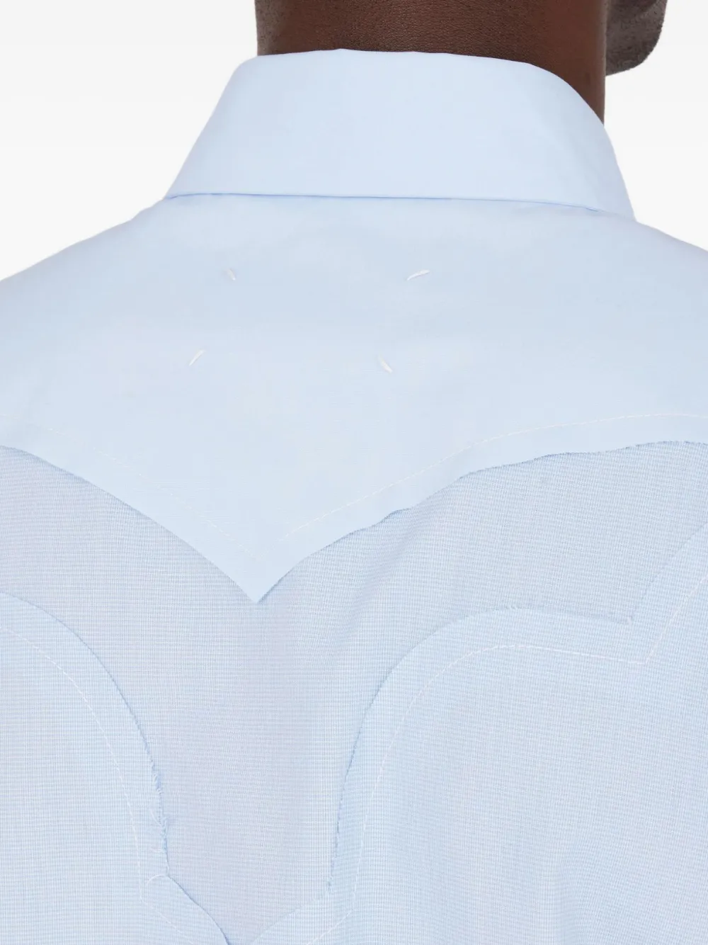 Maison Margiela Overhemd met vlakken Blauw