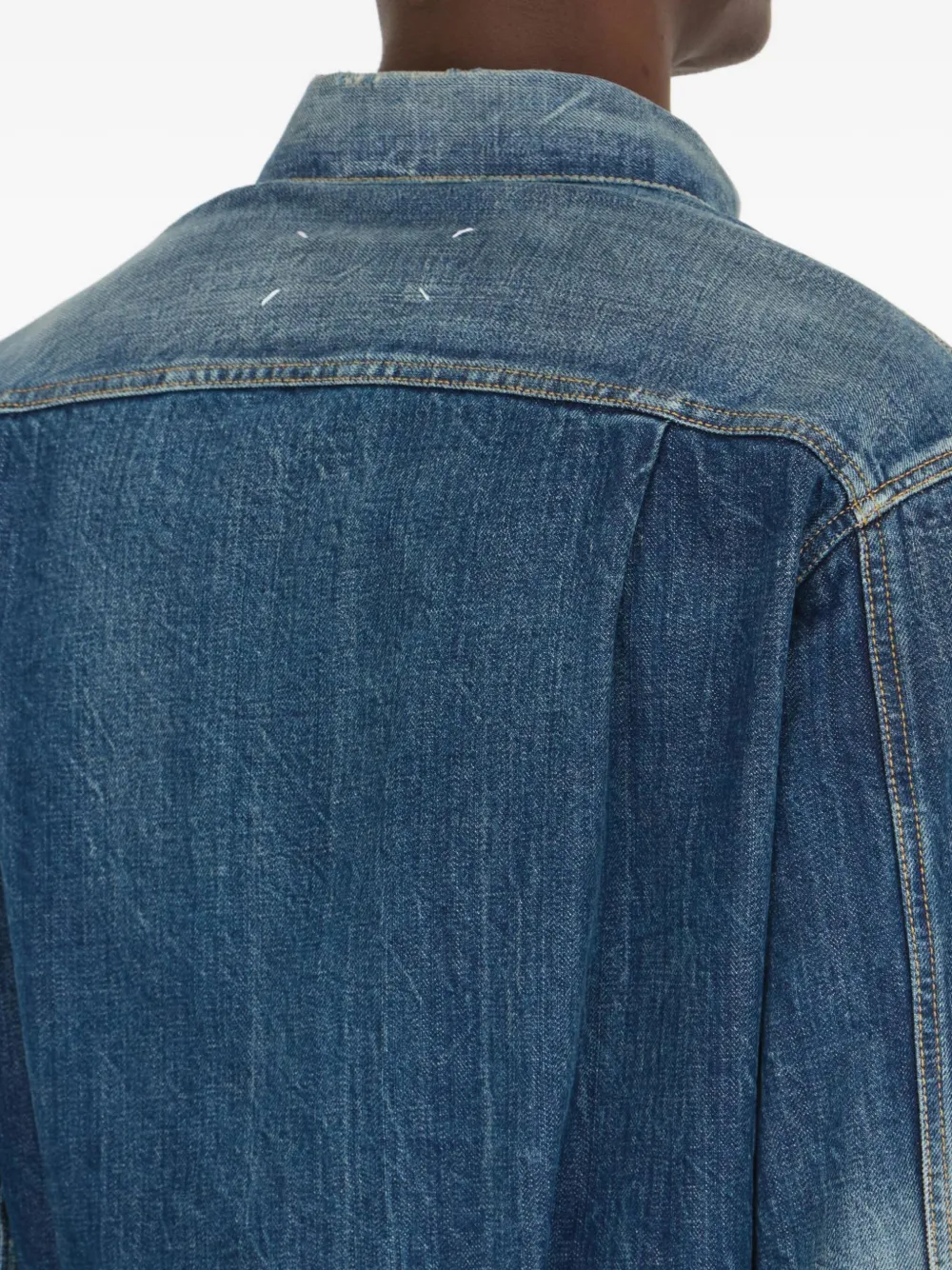 Maison Margiela Denim jack Blauw