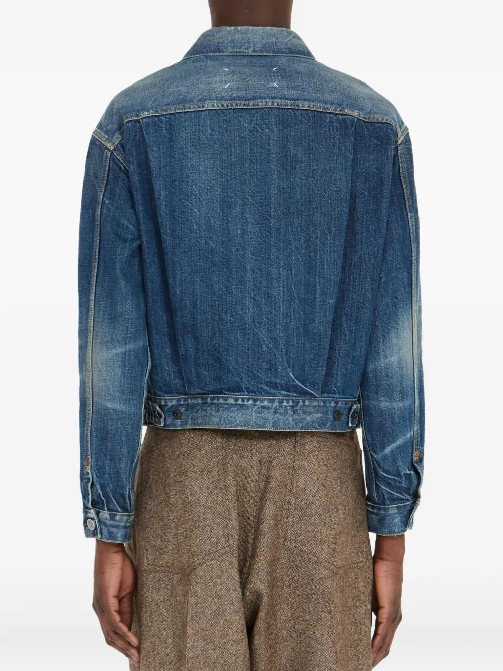 Maison Margiela Denim jack Blauw