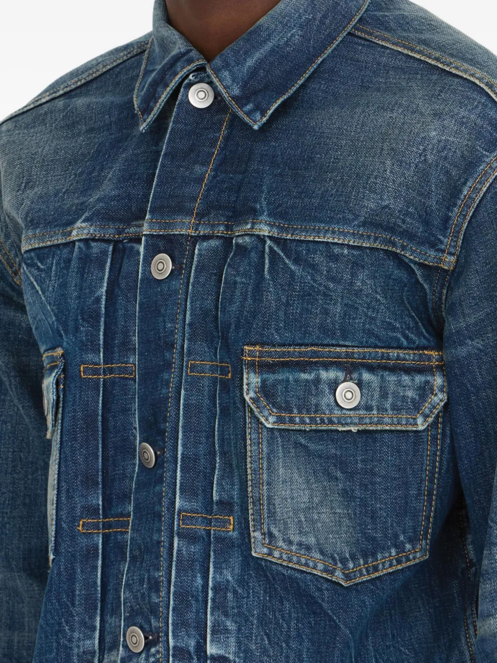 Maison Margiela Denim jack Blauw
