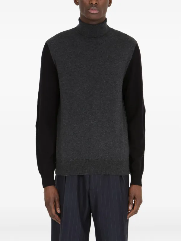 Maison Margiela Wool Crewneck Sweater in Black