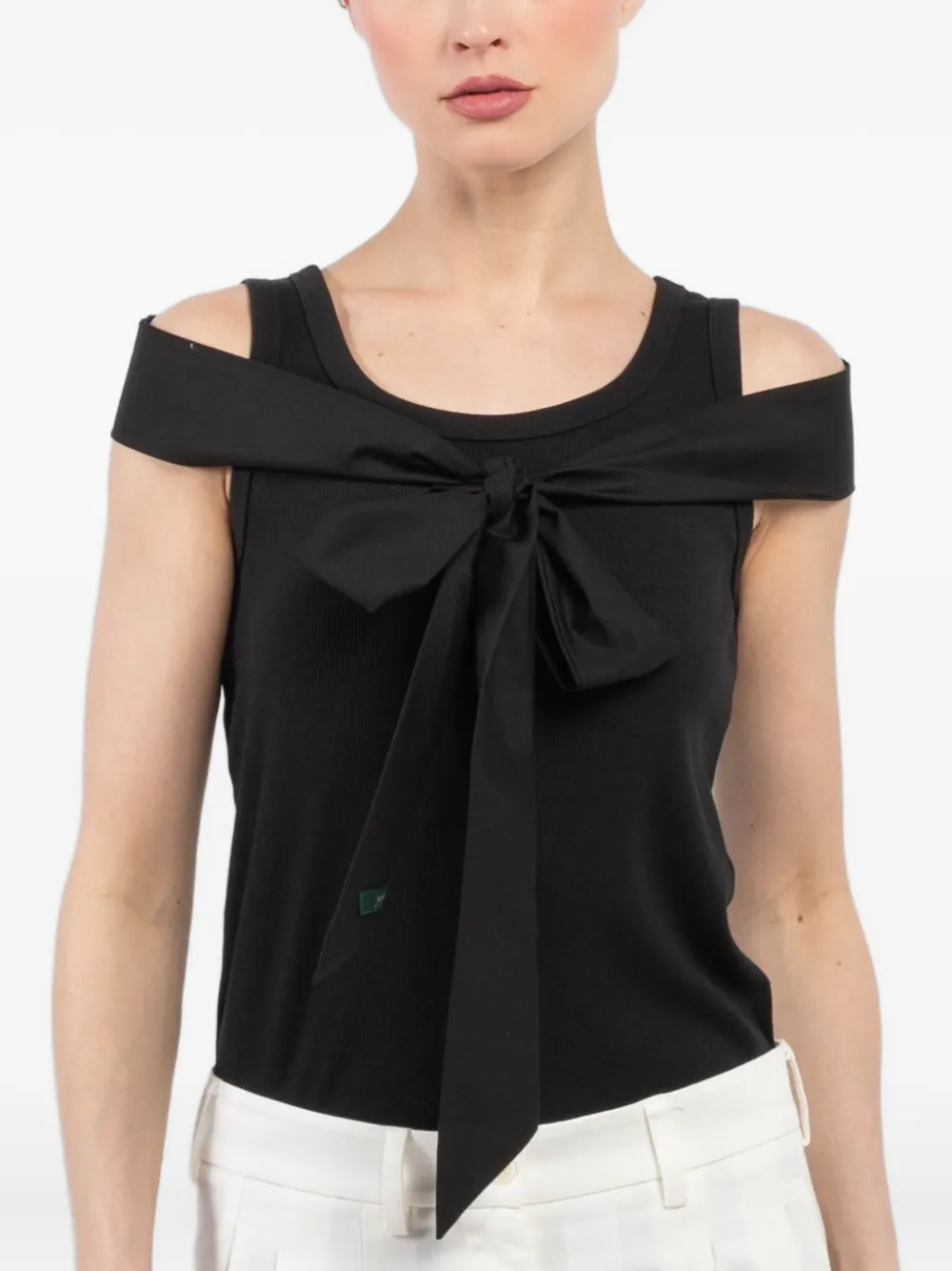 bow-detail sleeveless top