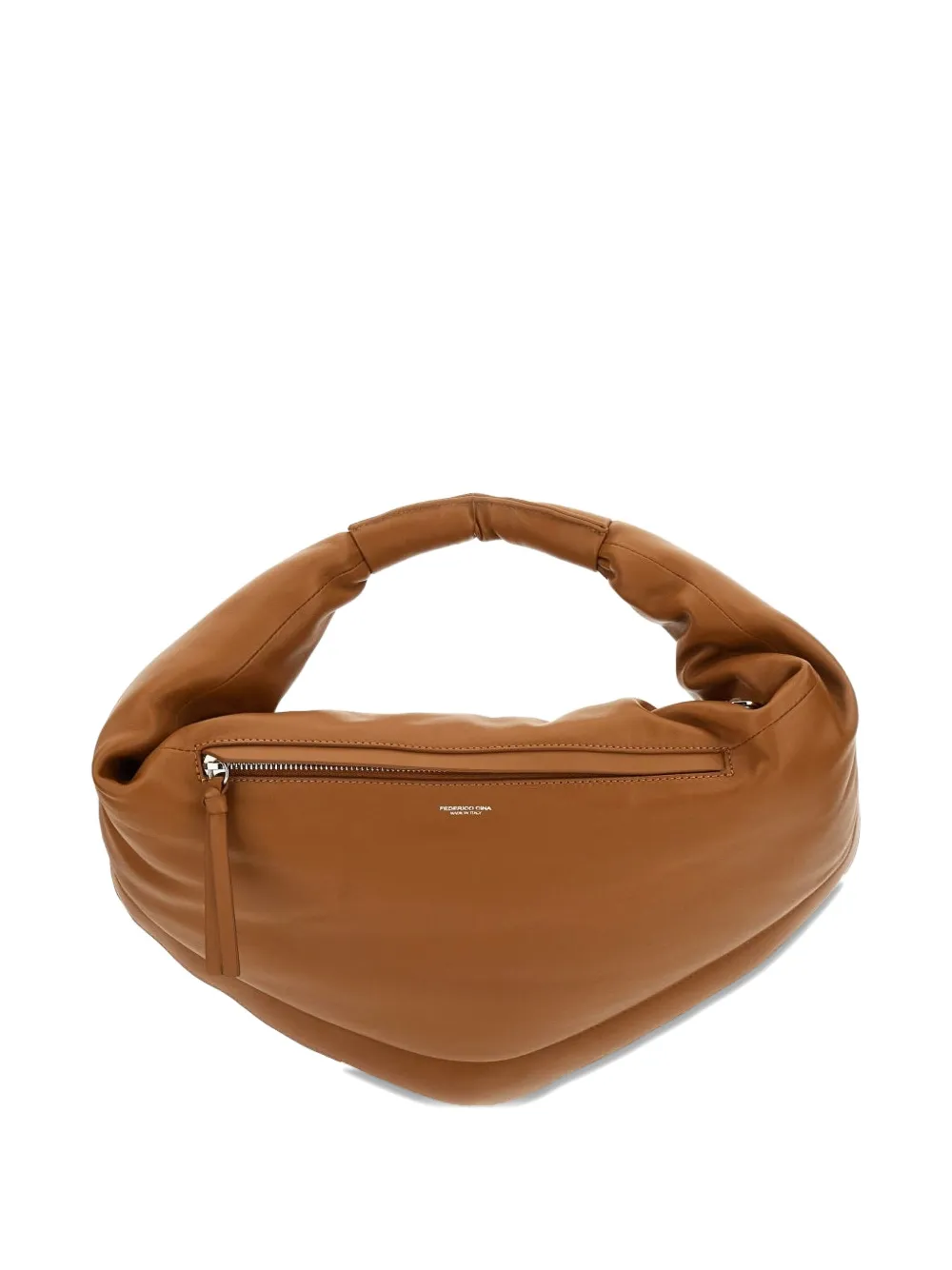 FEDERICO CINA leather tote bag - Bruin