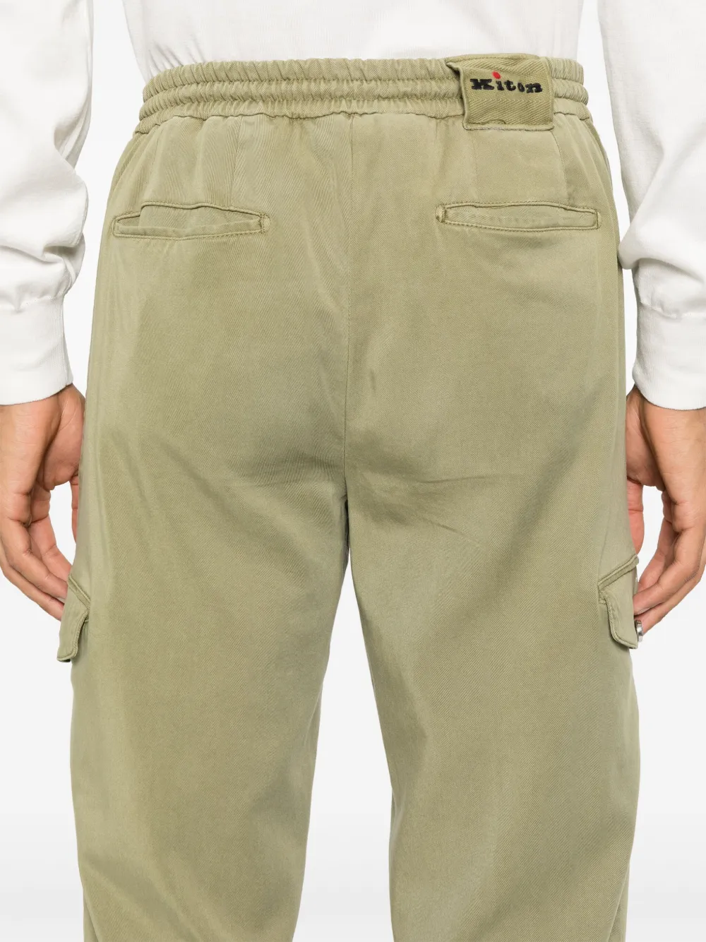 KITON ELASTICATED-WAIST TROUSERS