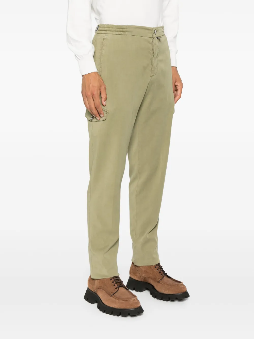 KITON ELASTICATED-WAIST TROUSERS