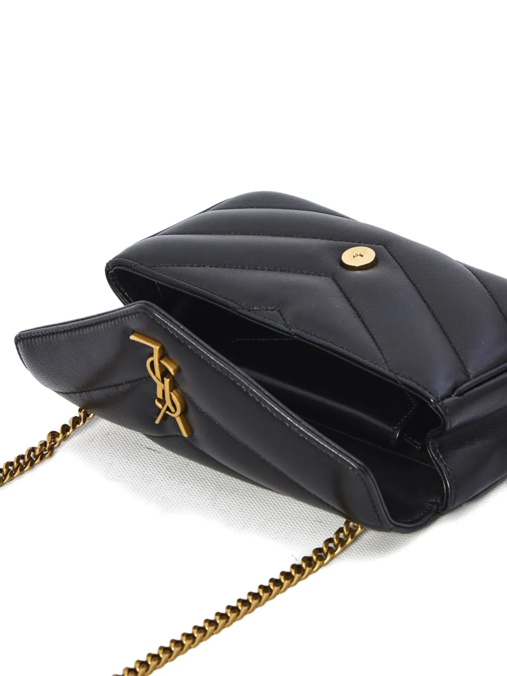 Saint Laurent Loulou mini-tas Zwart