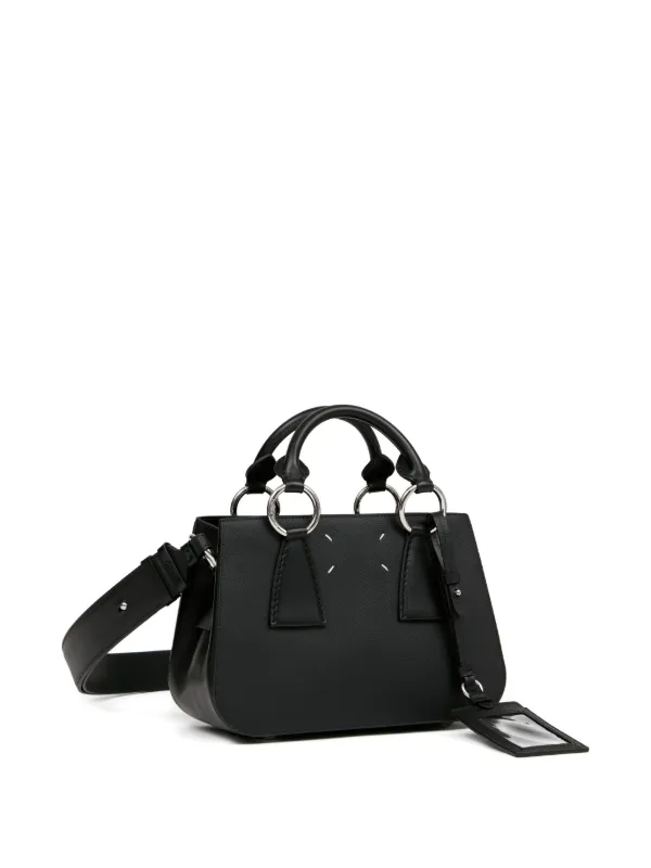 Maison Martin Margiela 黒 トートバッグ　14SS 14SS レザー トートバッグ ハンドバッグ 牛革 黒 ブラック